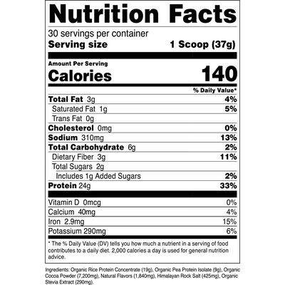 Organic Vegan Plant-Based Protein Isolate