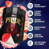 Pride Pre Workout Powder Energy Supplement - Sugar Free Preworkout for Men & Women (40sv)