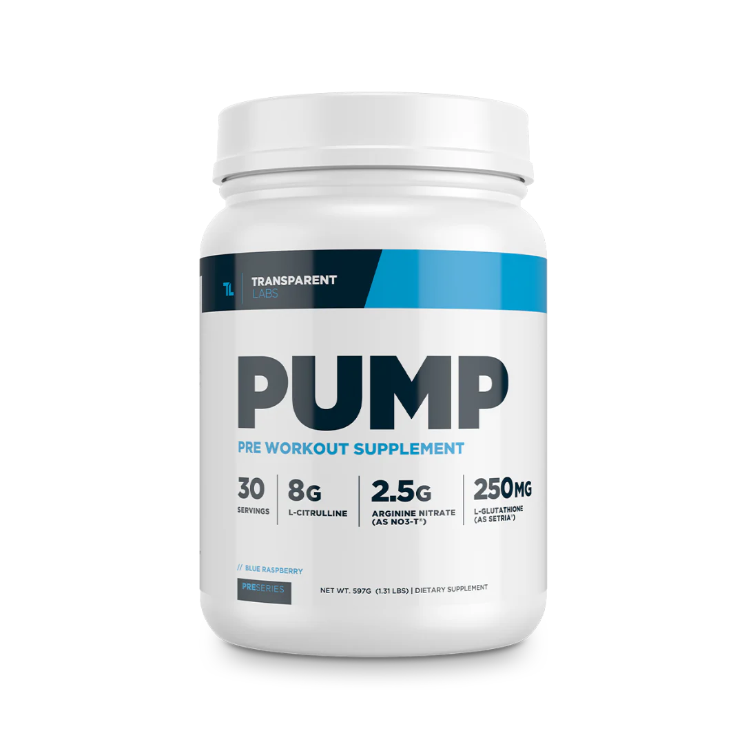 PUMP NITRIC-OXIDE BOOSTING FORMULA by Transparent Labs