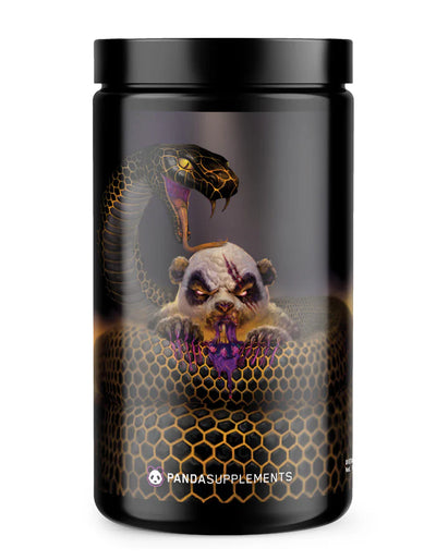 PANDAMIC Black Snake pre-workout by Panda Supps – Grape Bubble Gum, 40-scoop limited edition