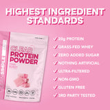 Information about Clean Simple Eats Clear Protein Powder Pink Burst 