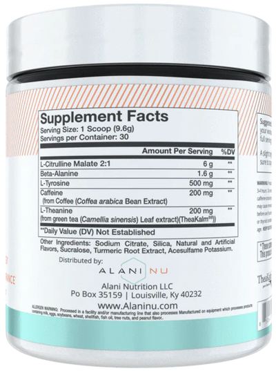 Alani Nu Pre Workout Powder