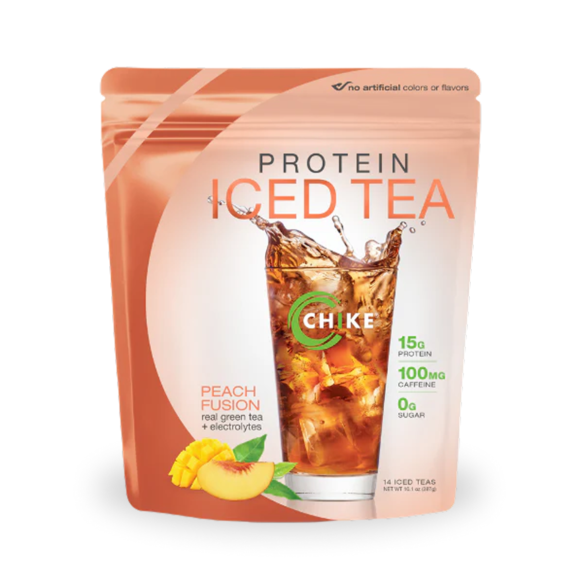 Chike Protein Iced Tea Bags – 15 g Protein, 100 mg Caffeine, 0 g Sugar