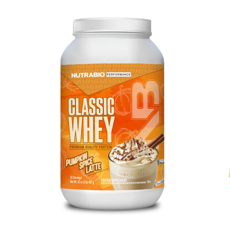 NutraBio Classic Whey Protein Pumpkin Spice Latte