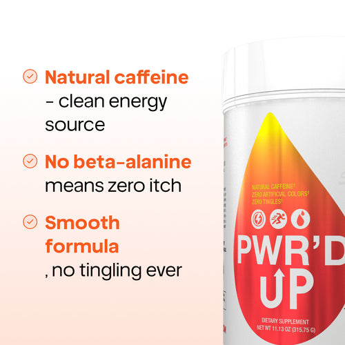 PWR'D UP - No Itch Natural Caffeine Pre-workout