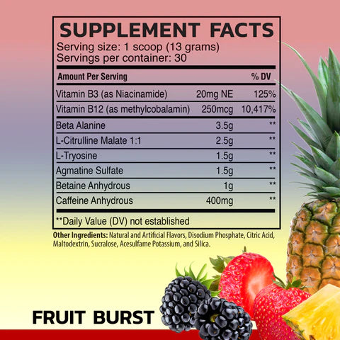 RAW PRE EXTREME - Preworkout By Raw Supplements