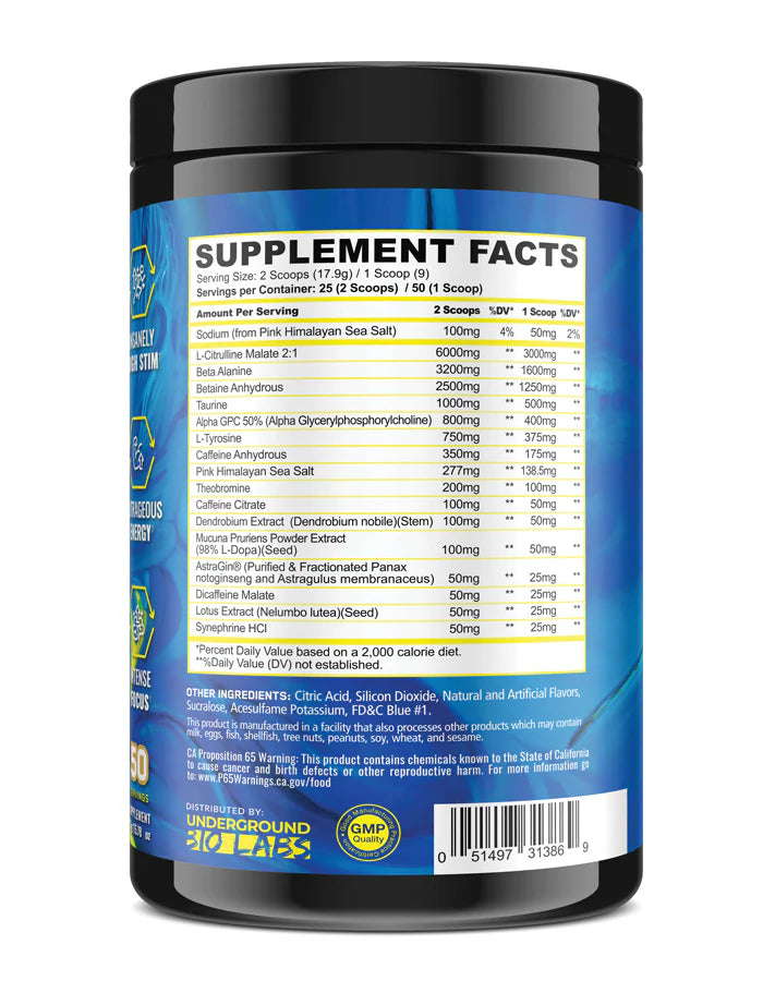Panda Supps Rampage Pre Workout