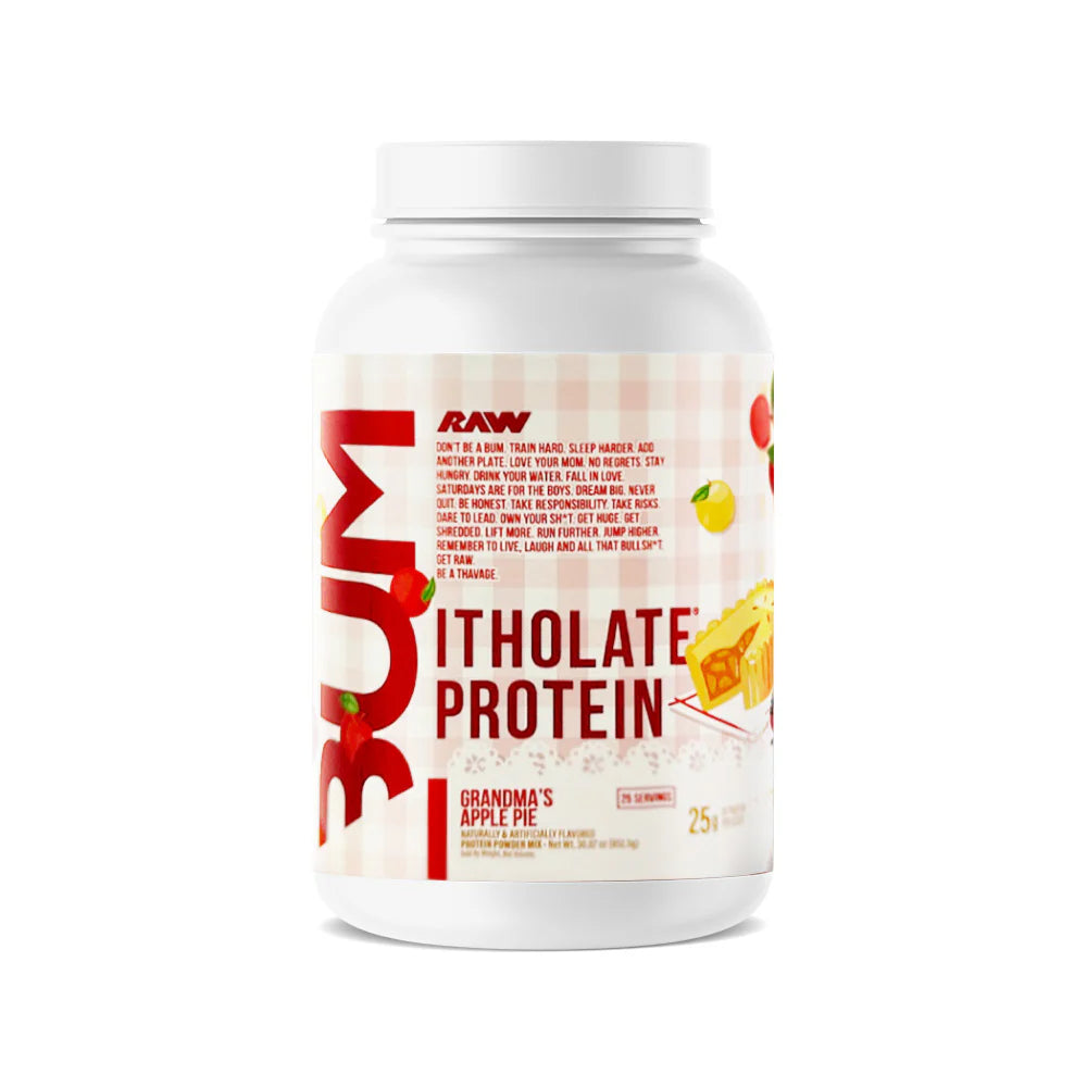 Raw Bum Itholate Protein Grandma's Apple Pie whey protein isolate