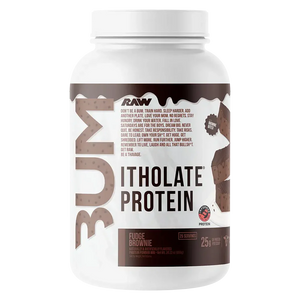 Raw BUM Itholate Protein 100% Whey Protein Isolate in Fudge Brownie Flavor