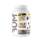 Raw Bum Itholate Protein Champion Mentality Cookies & Cream flavored whey protein isolate powder 
