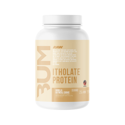 Raw Bum Itholate Grass-Fed Whey Protein Isolate Vanilla Oatmeal Cookie