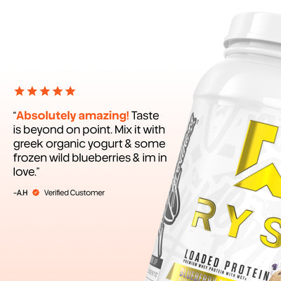 RYSE Loaded Protein — 25g Whey (Isolate Primary) + MCT & Prebiotic Fiber