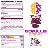 Gorilla Mind Energy Drink – Sugar-Free Nootropic Energy, 200mg Caffeine (12-Pack)