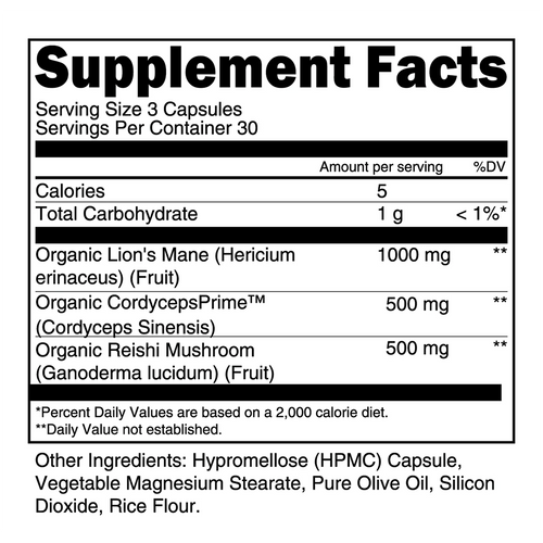 MUSHROOM STACK Adaptogen Wellness Formula