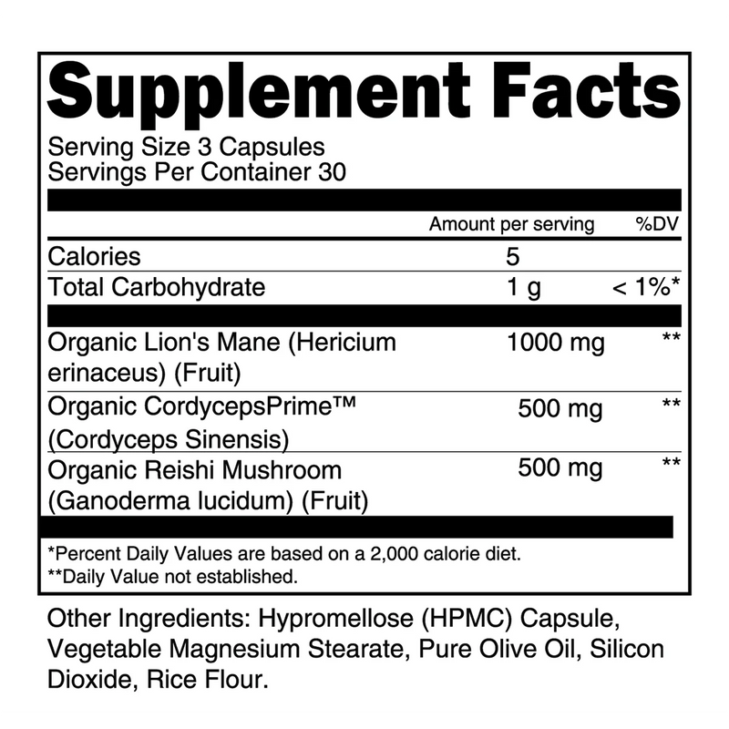 MUSHROOM STACK Adaptogen Wellness Formula