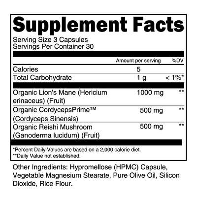 MUSHROOM STACK Adaptogen Wellness Formula