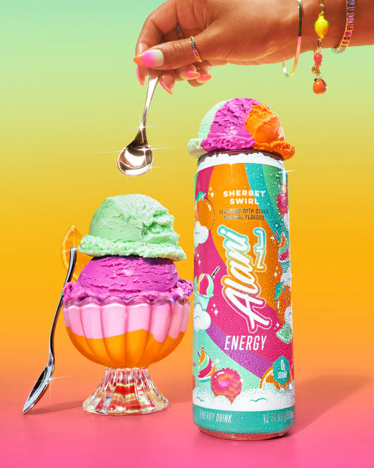Alani Nu Energy Drink - Sherbet Swirl - 12oz. (12 Cans)