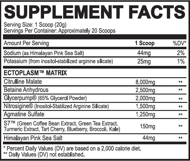 Ecto Plasm Non-Stimulant Pump by Black Magic Supply