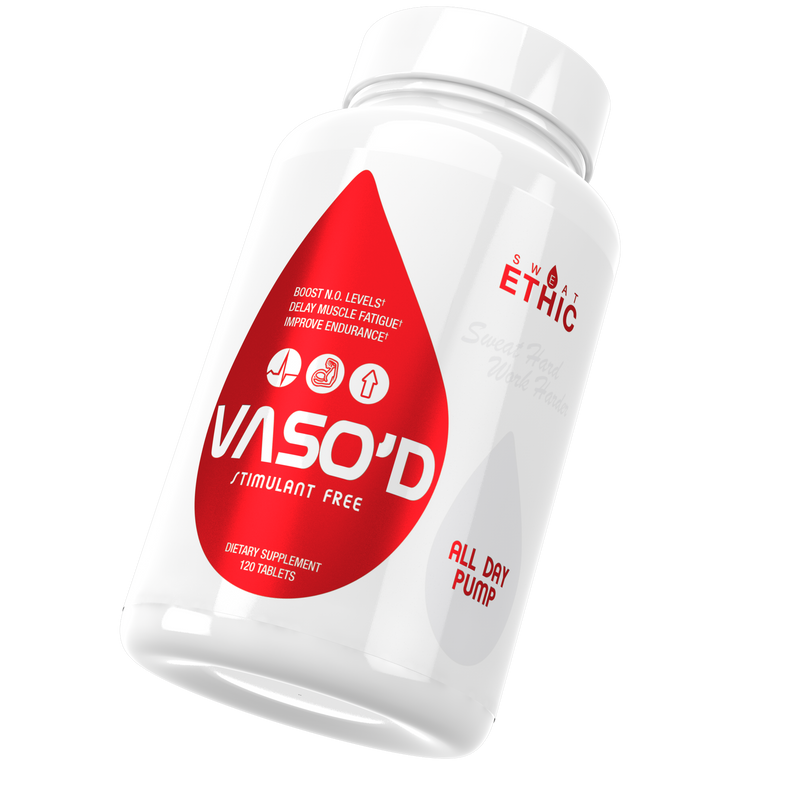 Sweat Ethic VASO’D nitric oxide & pump amplifier tablets (non-stimulant)