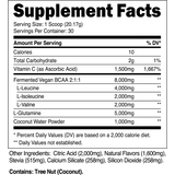 Transparent Labs BCAA Glutamine - 8000 Mg of BCAA Powder with L Glutamine for Post Workout Recovery, Muscle Growth, & Increased Endurance - 30 Servings