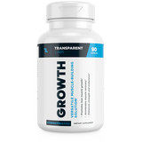Transparent Labs Growth phosphatidic acid supplement in capsule form – stimulant-free muscle building formula with Mediator® 1,500 mg per serving (30 servings) in premium white & blue packaging