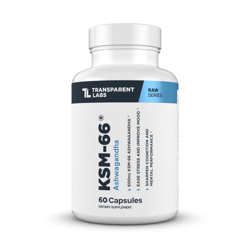 Transparent Labs KSM-66 Ashwagandha | 60 Servings