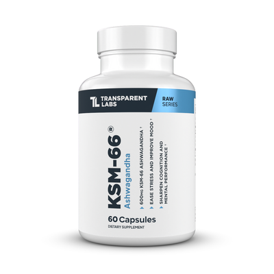 Transparent Labs KSM-66 Ashwagandha | 60 Servings