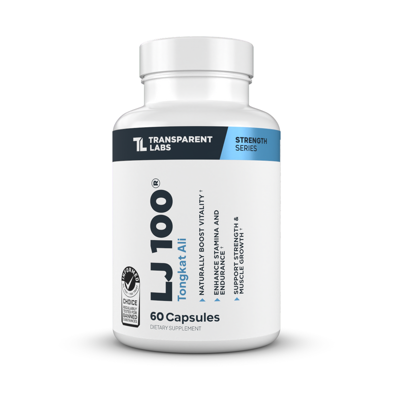 Transparent Labs LJ100 Tongkat Ali | Patented Eurycoma Longifolia Extract
