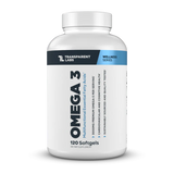 Transparent Labs Omega-3 Fish Oil – 3000mg Premium Omega-3 per serving with DHA and EPA for heart, brain, and joint health – 120 softgels