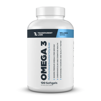 Transparent Labs Omega-3 - 3,000 mg rTG Fish Oil (DHA + EPA)