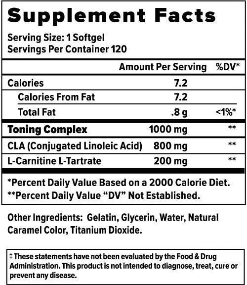 Top Trainer Tighten CLA and Carnitine Supplement