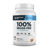 Transparent Labs 100% Grass-Fed whey protein isolate powder in Milk & Cookies flavor