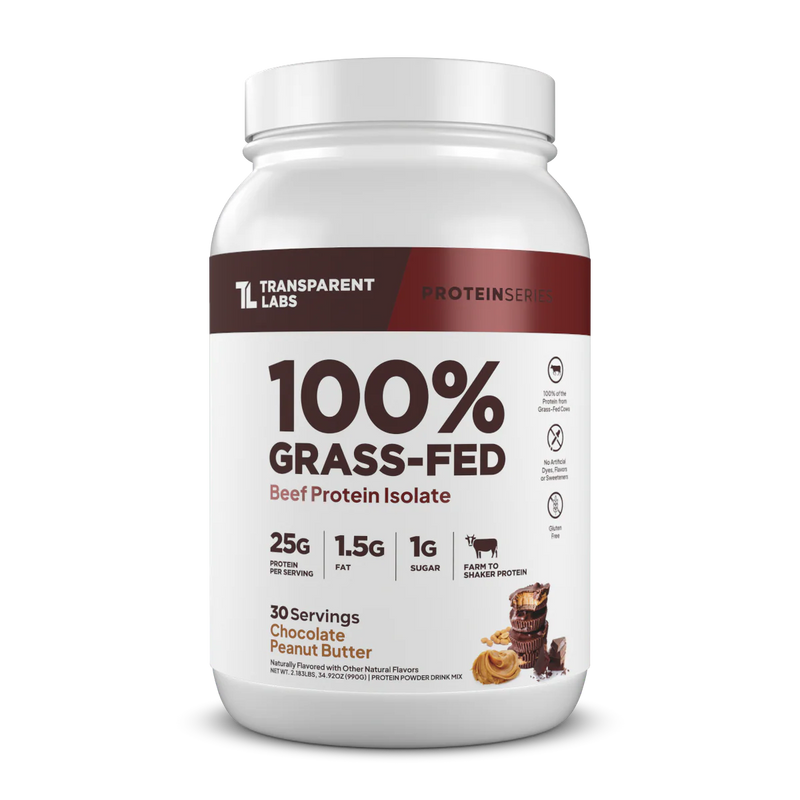 Transparent Labs 100% Grass-Fed Beef Protein Isolate 30 servings Chocolate Peanut Butter