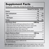 Supergreens True Matrx Supplement Facts List
