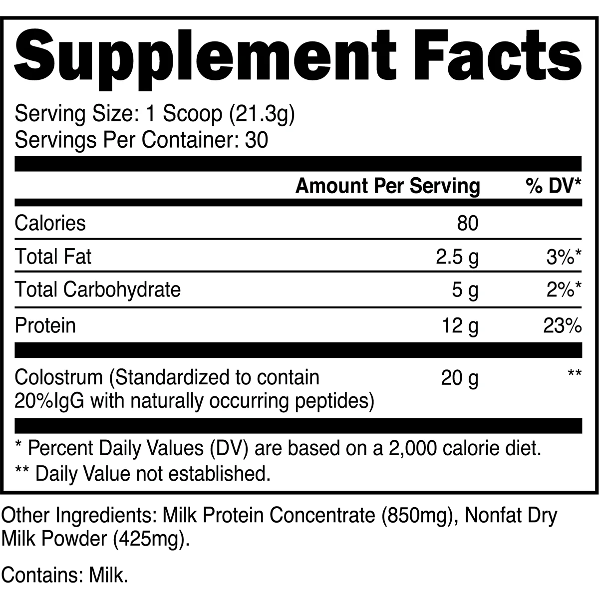 Grass-Fed Colostrum
