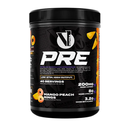 V1 Nutra Pre workout Mango PeachRings