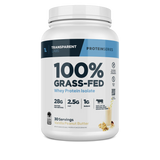 Transparent Labs Grass-Fed Whey Protein Isolate - Natural Flavor, Gluten Free Whey Protein Powder w/ 28g of protein per Serving & 9 Essential Amino Acids - 30 Servings