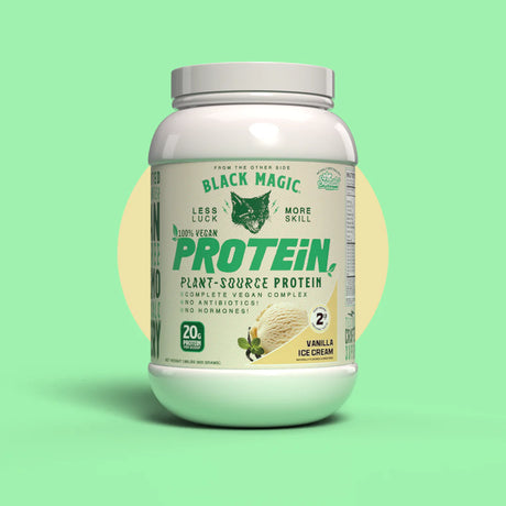 Plant-Source 100% Vegan Protein - Keto, Low Sugar, Dairy Free - 20g Protein by Black Magic