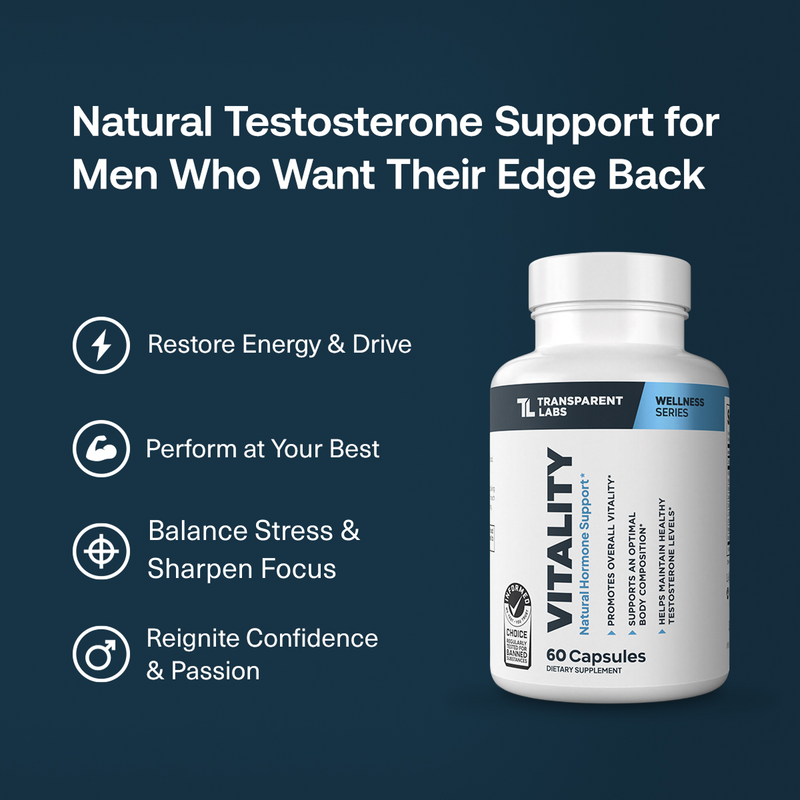 Transparent Labs Vitality | Natural Hormone & Testosterone Support