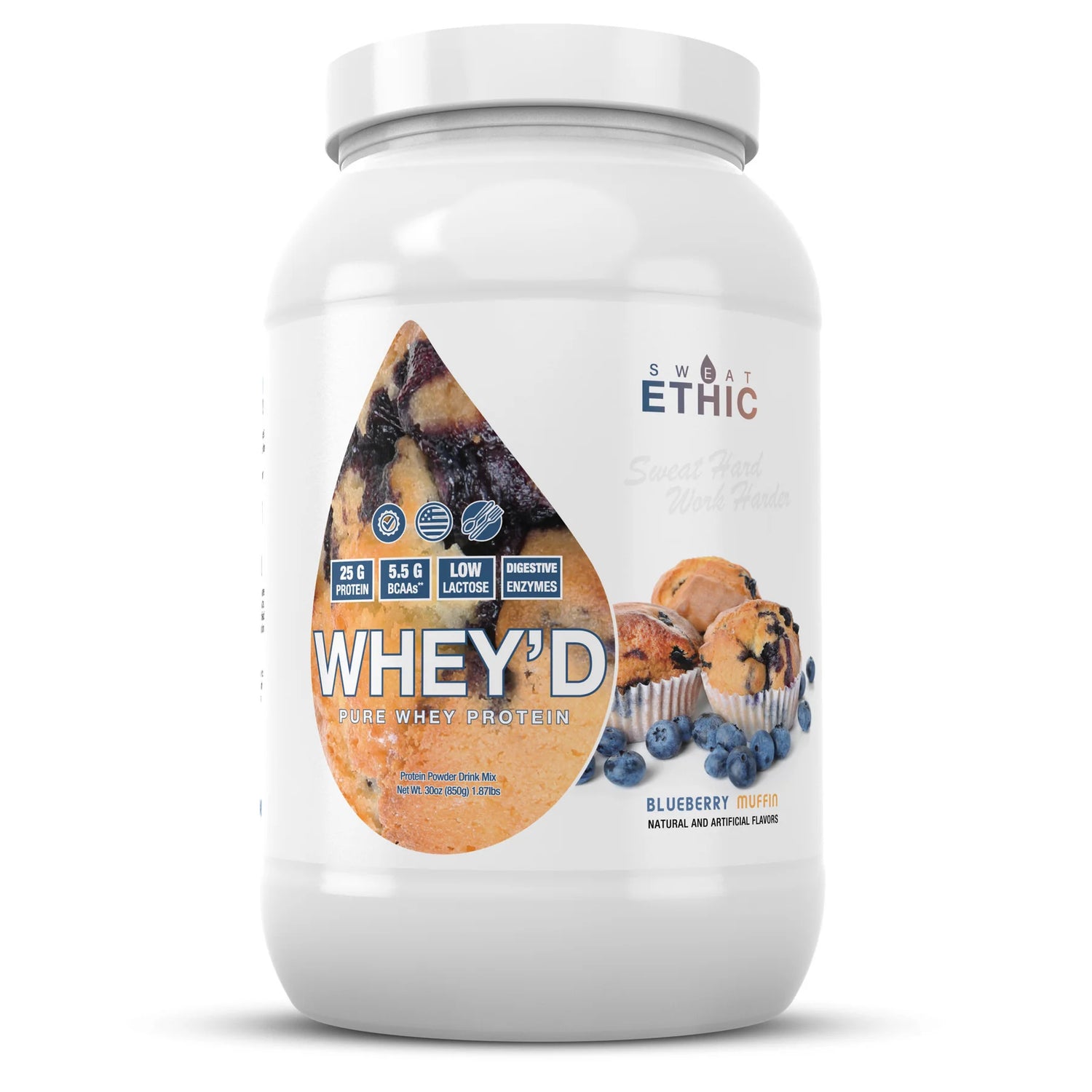 WHEY'D Protein – 25g 3‑Phase Whey Blend with Enzymes, Low Lactose