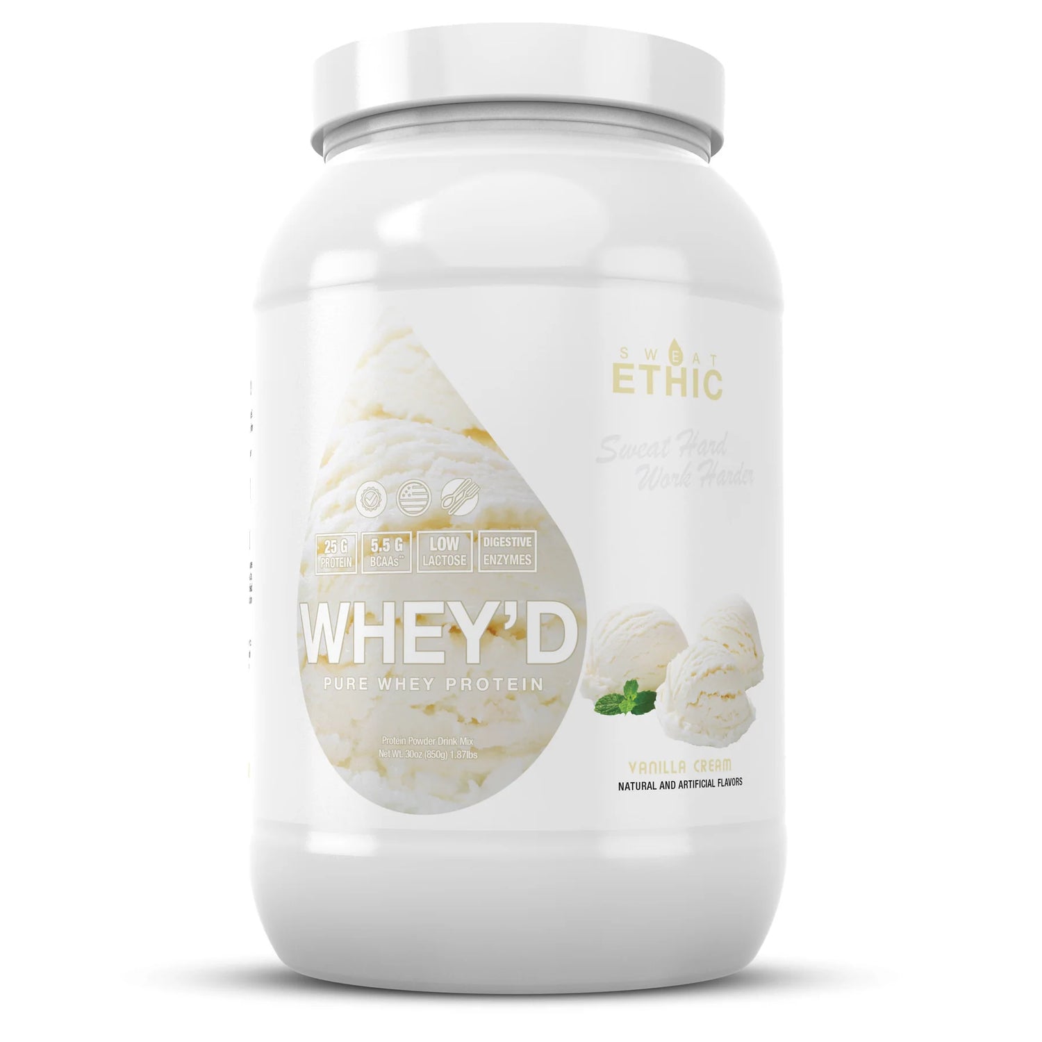 WHEY'D Protein – 25g 3‑Phase Whey Blend with Enzymes, Low Lactose