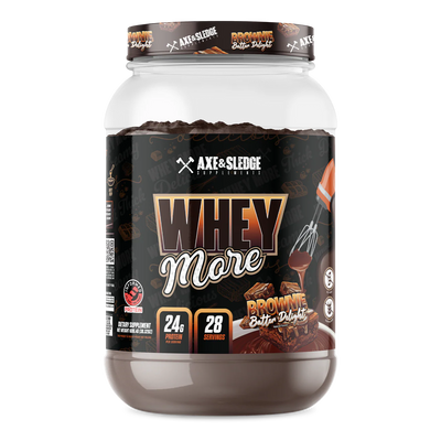 Axe & Sledge Whey More protein powder Brownie Batter Delight