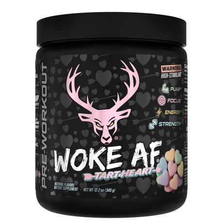 Bucked Up Woke AF Pre-workout in Tart Heart flavor