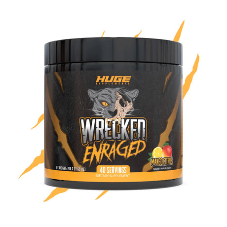 Huge Supplements Wrecked Enraged 40srv - potent high-stimulant pre-workout