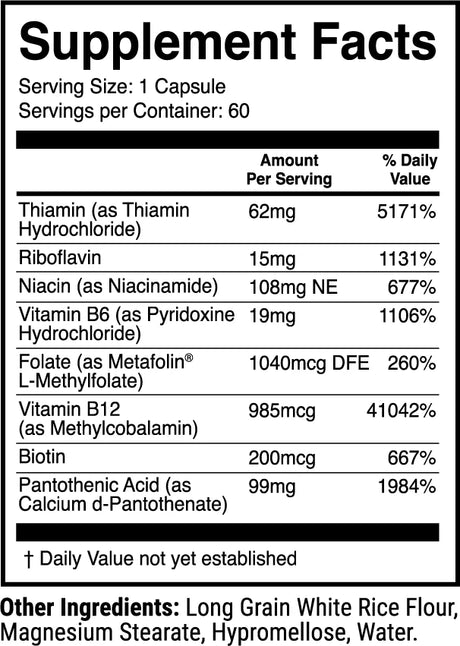 B-COMPLEX Concentrated Vitamin B Formula by 1StPhorm