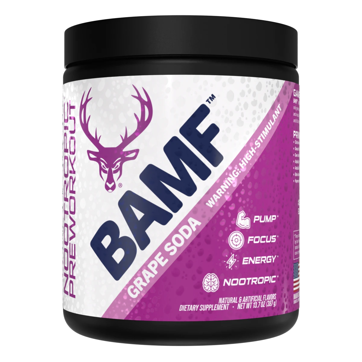 BAMF High Stimulant Nootropic Pre-Workout from Bucked Up