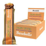 Barebells Peanut Butter protein bar packaging on a white background