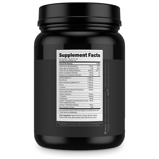 Bulk Black Pre-Workout by Transparent Labs