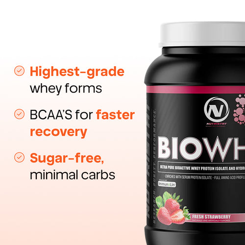 Nutristat BIO WHEY® – Low Carb, Zero Sugar Whey Protein Isolate/Hydrolysate