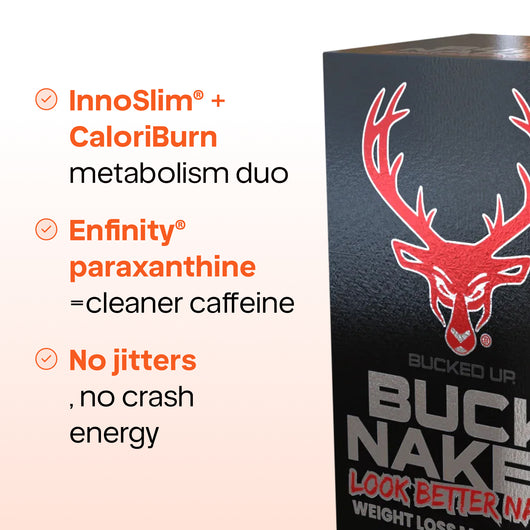 Bucked Up Buck Naked – Metabolism, Energy & Focus Support (90 Caps)